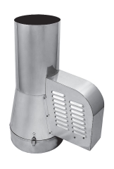 Ventilátor komínový M500, s redukciou do komína d150mm, (výklopný pre revíziu komína)
